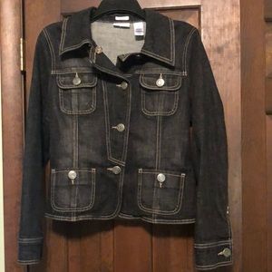 Black denim jacket